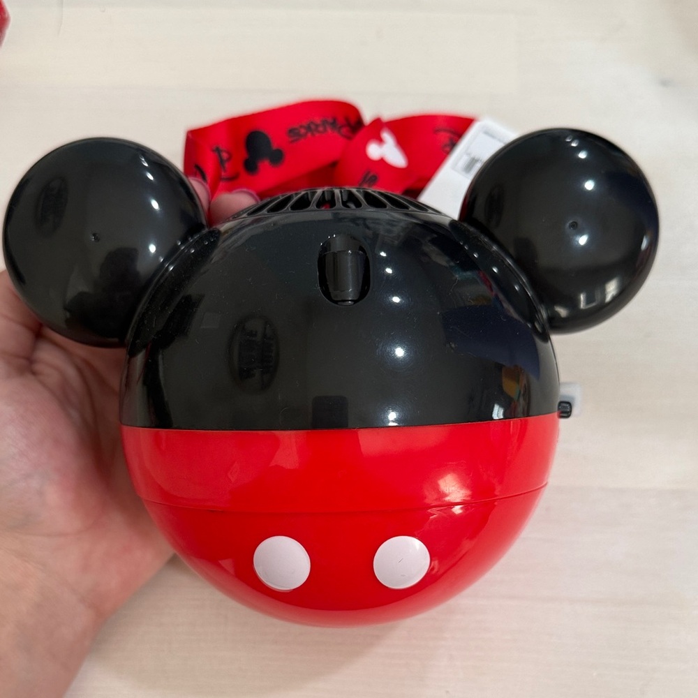 Mickey Mouse Red and Black Misting Fan